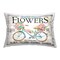 Spring Fresh Flowers & Bike Decorative Printed Throw Pillow Design by Creatif Belle, 14 x 7 x 20